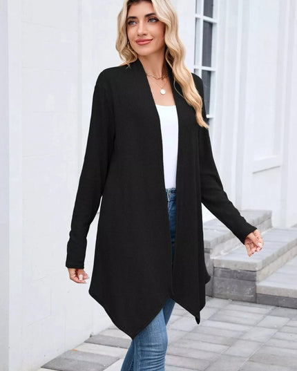 Open Front Long Cardigan - Trendsi