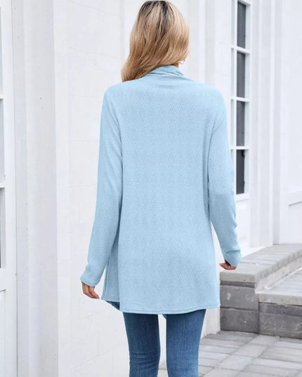 Open Front Long Cardigan - Trendsi