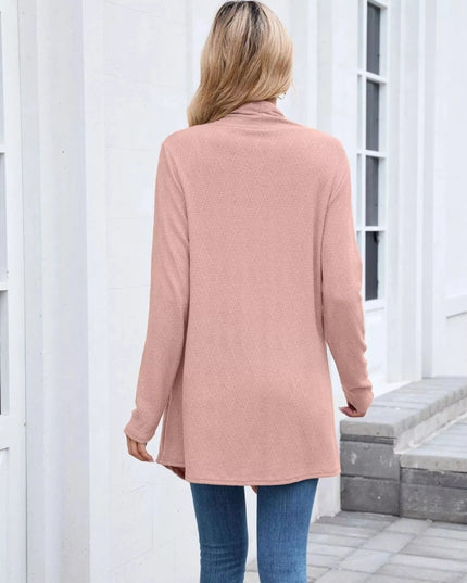 Open Front Long Cardigan - Trendsi