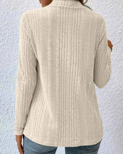 Open Front Long Sleeve Cardigan - Trendsi