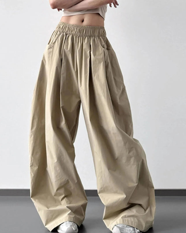 Oversized Wide Leg Pants - Trendsi