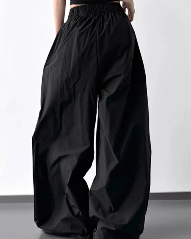Oversized Wide Leg Pants - Trendsi