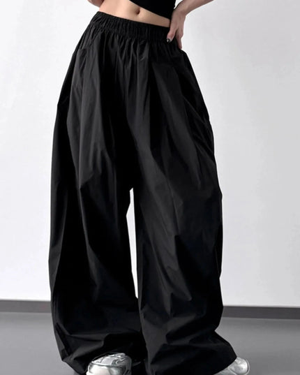 Oversized Wide Leg Pants - Trendsi