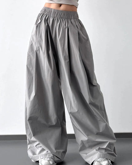 Oversized Wide Leg Pants - Trendsi