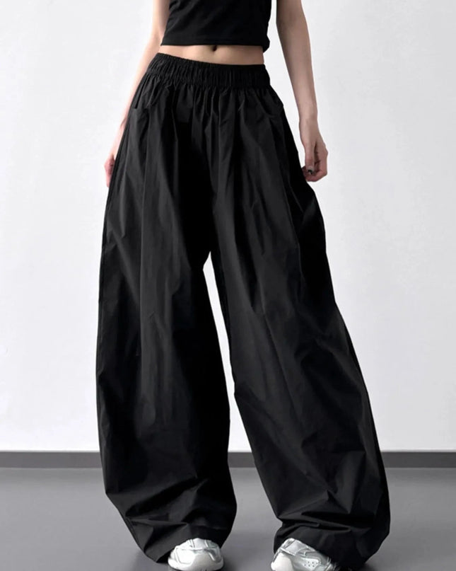 Oversized Wide Leg Pants - Trendsi