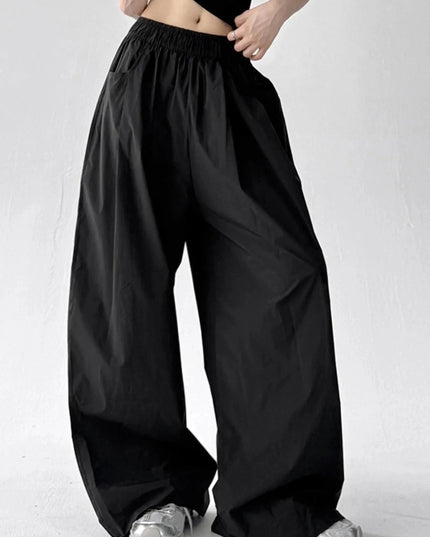 Oversized Wide Leg Pants - Trendsi