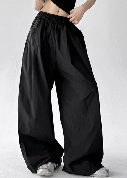 Oversized Wide Leg Pants - Trendsi