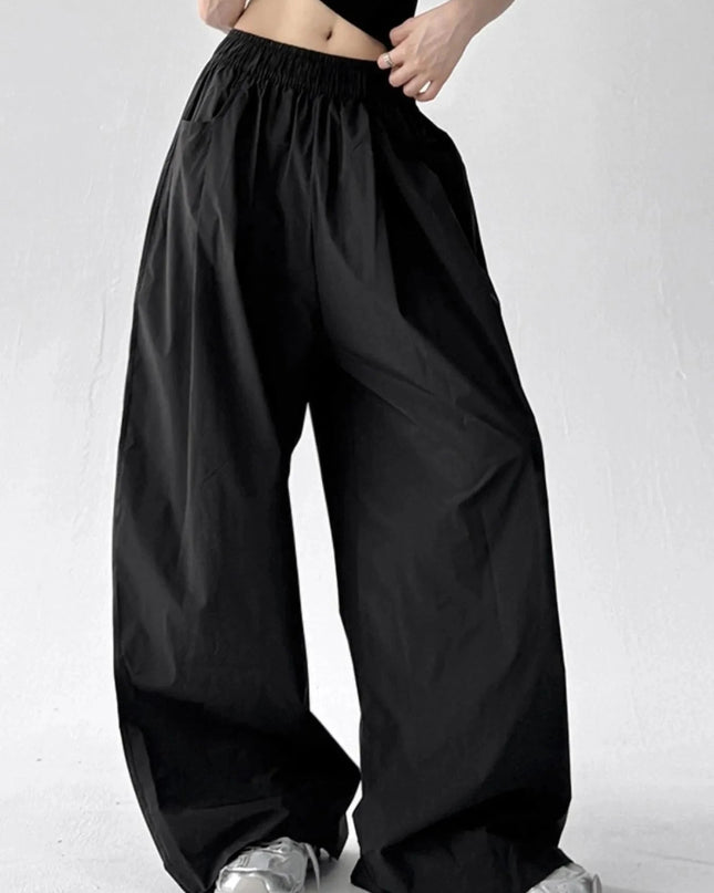 Oversized Wide Leg Pants - Trendsi