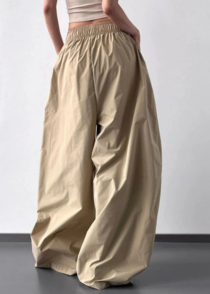 Oversized Wide Leg Pants - Trendsi