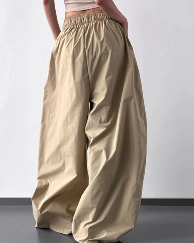 Oversized Wide Leg Pants - Trendsi