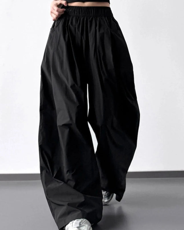 Oversized Wide Leg Pants - Trendsi