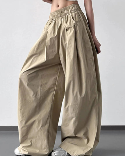 Oversized Wide Leg Pants - Trendsi