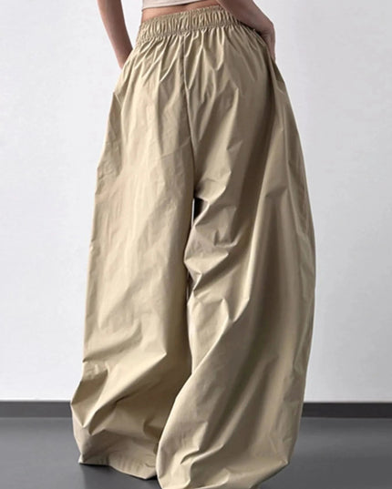 Oversized Wide Leg Pants - Trendsi