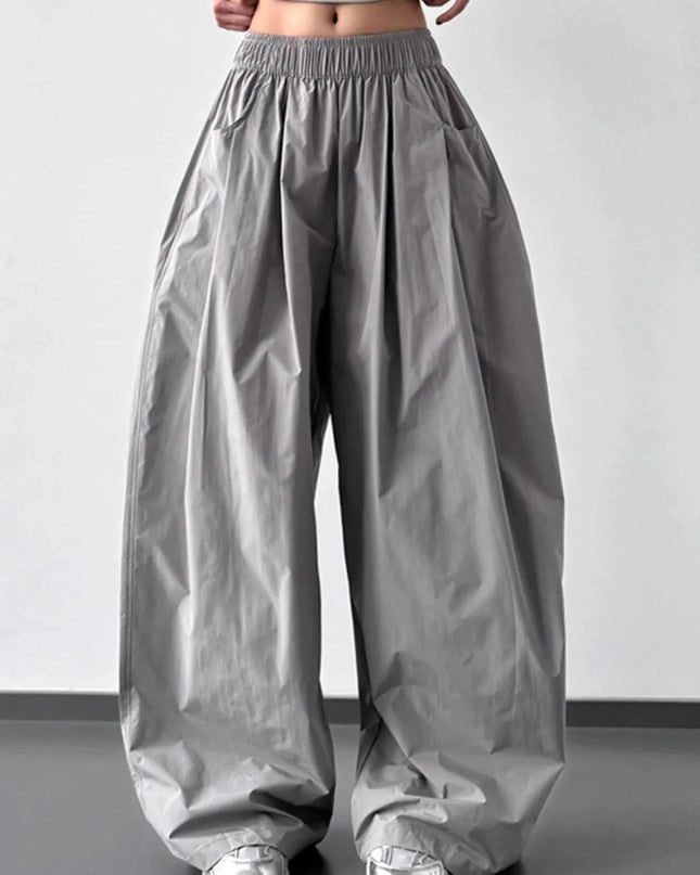 Oversized Wide Leg Pants - Trendsi
