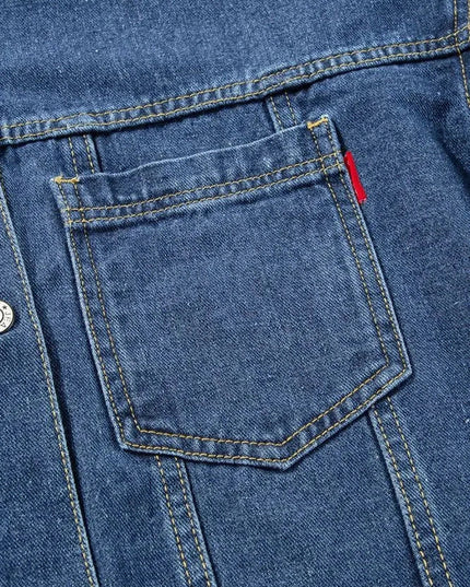 Pocketed Button Up Denim Jacket - Trendsi