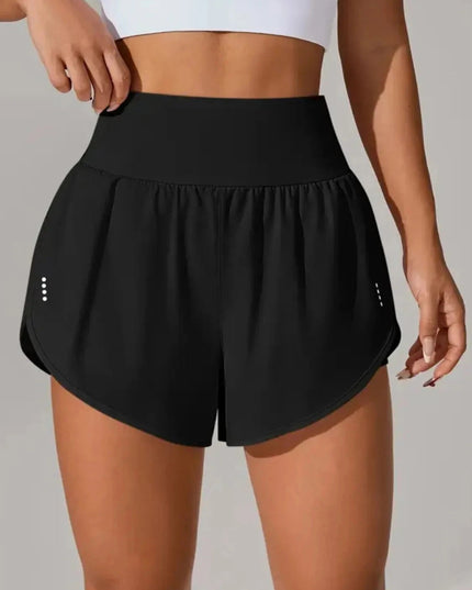 Pocketed High Waist Active Shorts - Trendsi