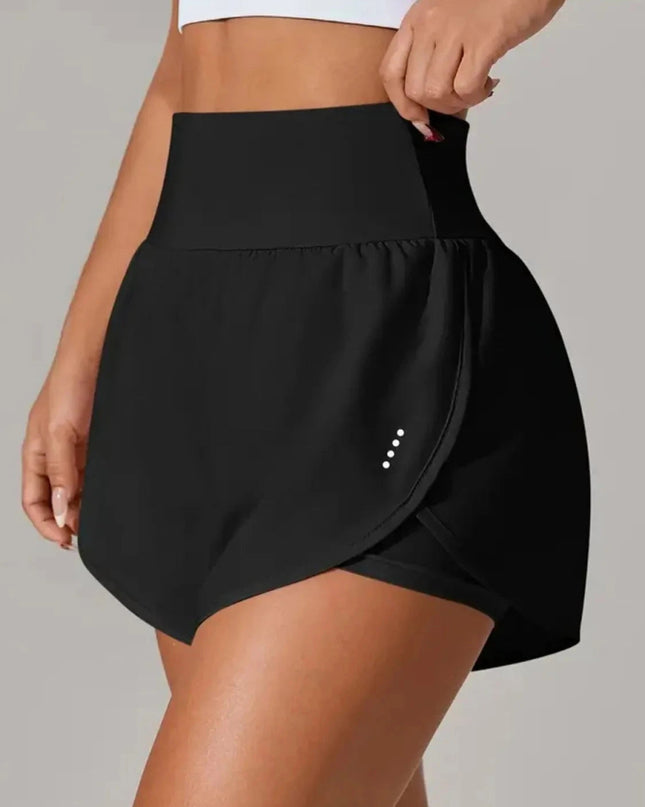 Pocketed High Waist Active Shorts - Trendsi