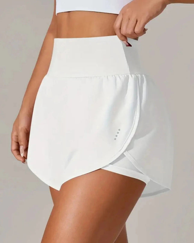 Pocketed High Waist Active Shorts - Trendsi