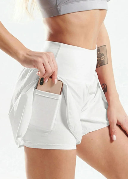 Pocketed High Waist Active Shorts - Trendsi