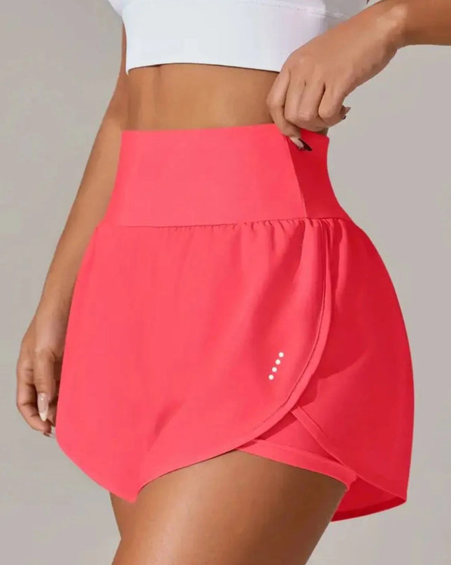 Pocketed High Waist Active Shorts - Trendsi