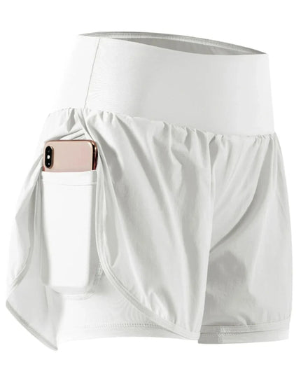 Pocketed High Waist Active Shorts - Trendsi