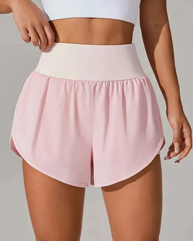 Pocketed High Waist Active Shorts - Trendsi