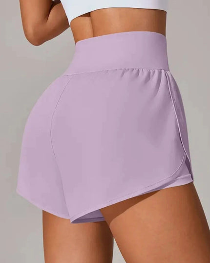 Pocketed High Waist Active Shorts - Trendsi