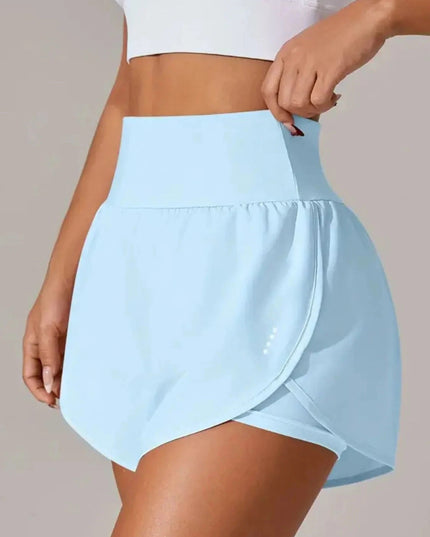 Pocketed High Waist Active Shorts - Trendsi