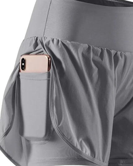 Pocketed High Waist Active Shorts - Trendsi