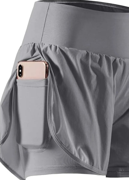 Pocketed High Waist Active Shorts - Trendsi