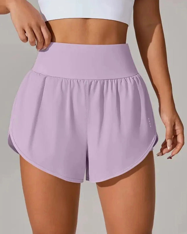 Pocketed High Waist Active Shorts - Trendsi