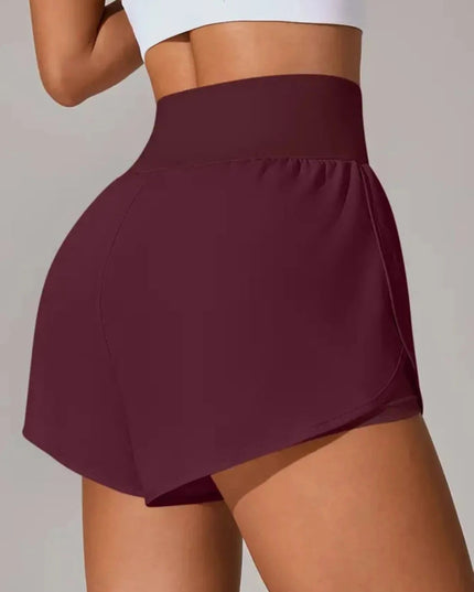Pocketed High Waist Active Shorts - Trendsi