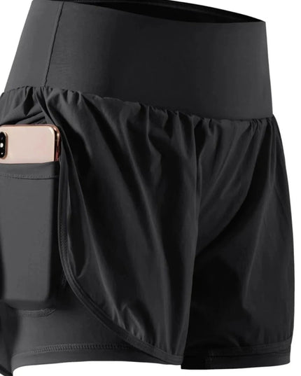 Pocketed High Waist Active Shorts - Trendsi