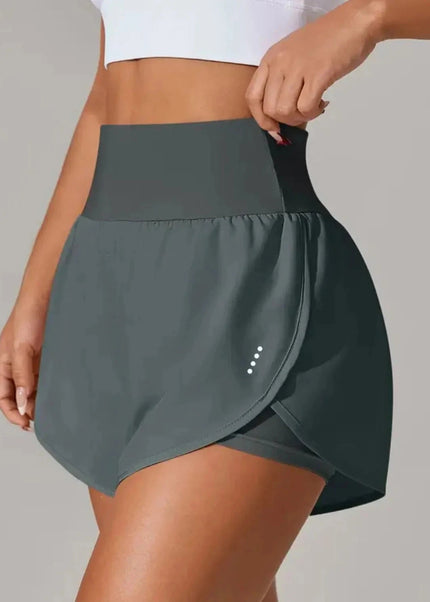 Pocketed High Waist Active Shorts - Trendsi