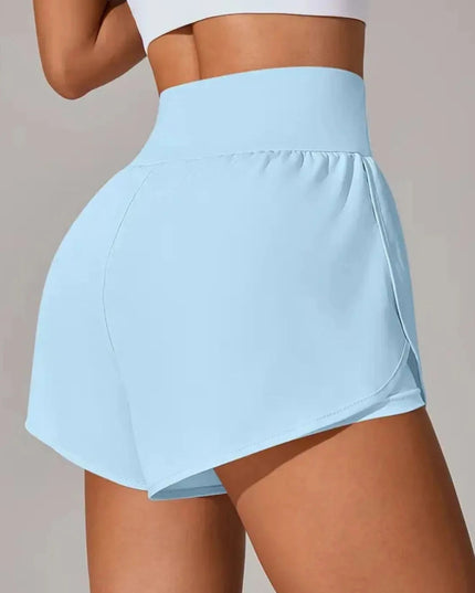 Pocketed High Waist Active Shorts - Trendsi