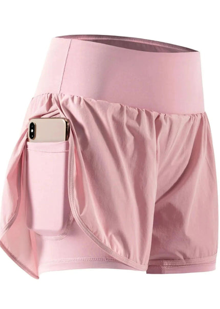 Pocketed High Waist Active Shorts - Trendsi