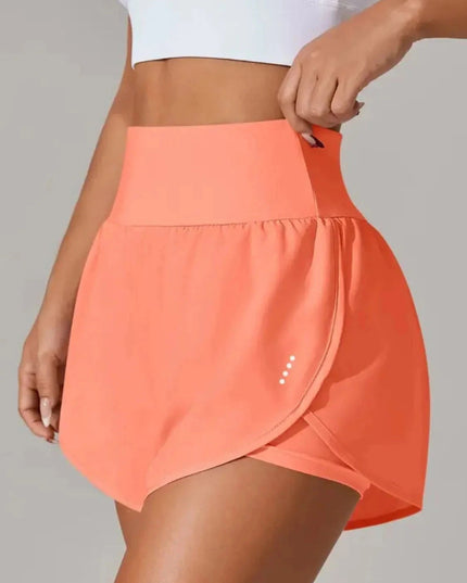 Pocketed High Waist Active Shorts - Trendsi