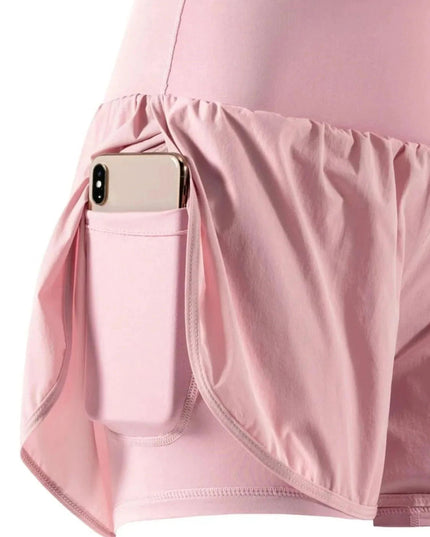 Pocketed High Waist Active Shorts - Trendsi