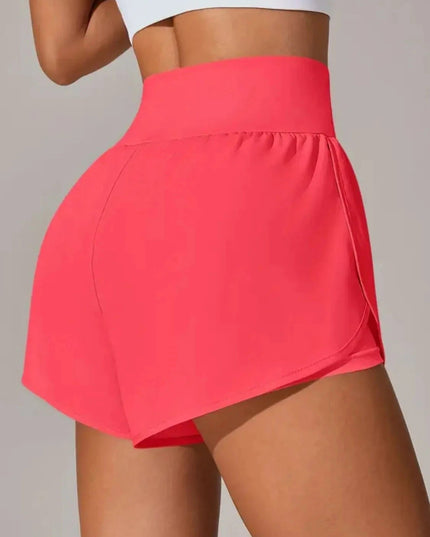 Pocketed High Waist Active Shorts - Trendsi