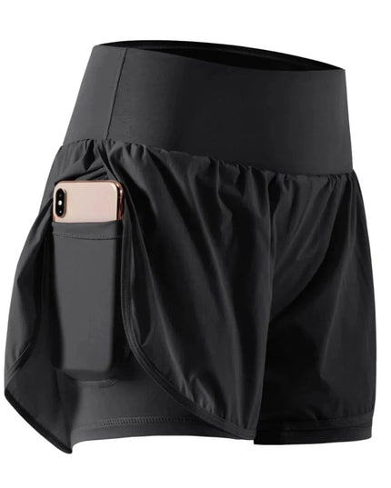 Pocketed High Waist Active Shorts - Trendsi