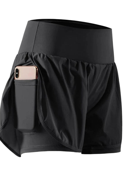 Pocketed High Waist Active Shorts - Trendsi