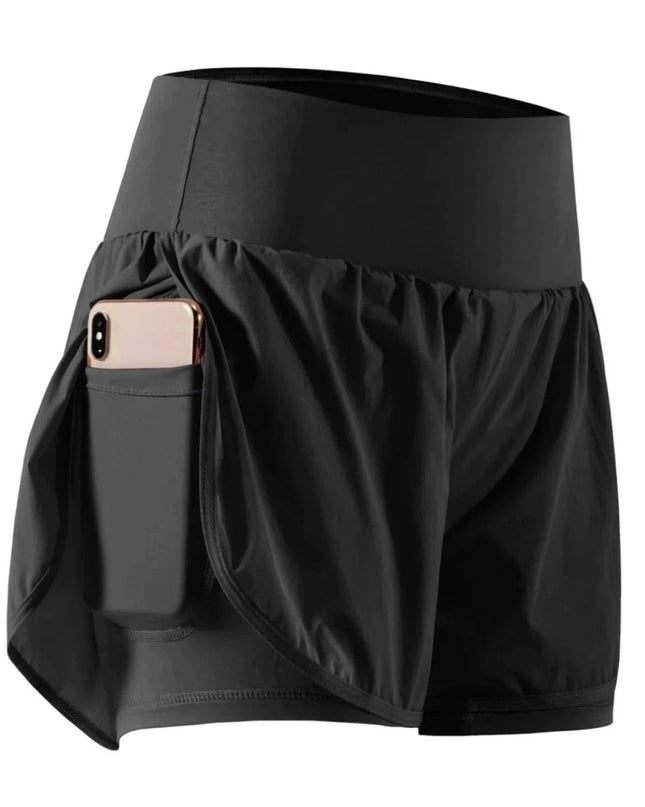 Pocketed High Waist Active Shorts - Trendsi