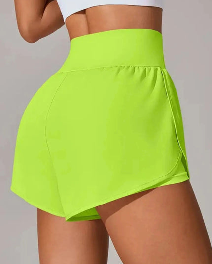 Pocketed High Waist Active Shorts - Trendsi