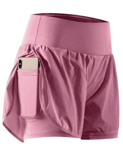 Pocketed High Waist Active Shorts - Trendsi