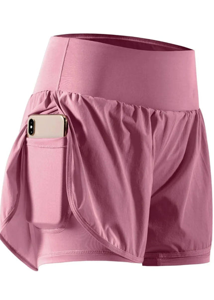 Pocketed High Waist Active Shorts - Trendsi