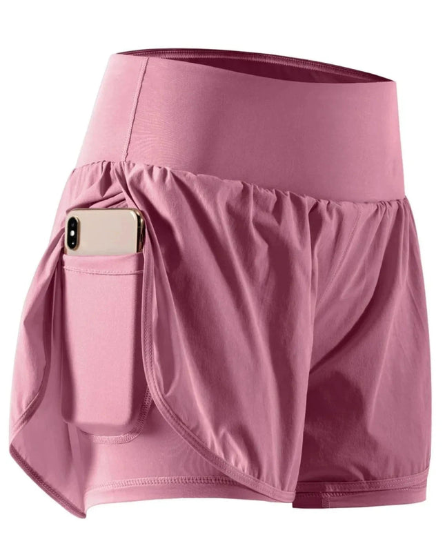 Pocketed High Waist Active Shorts - Trendsi
