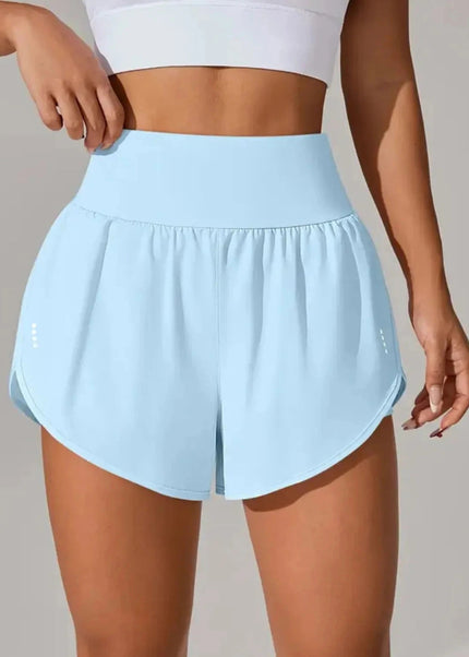 Pocketed High Waist Active Shorts - Trendsi