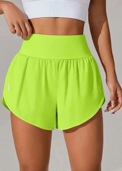Pocketed High Waist Active Shorts - Trendsi