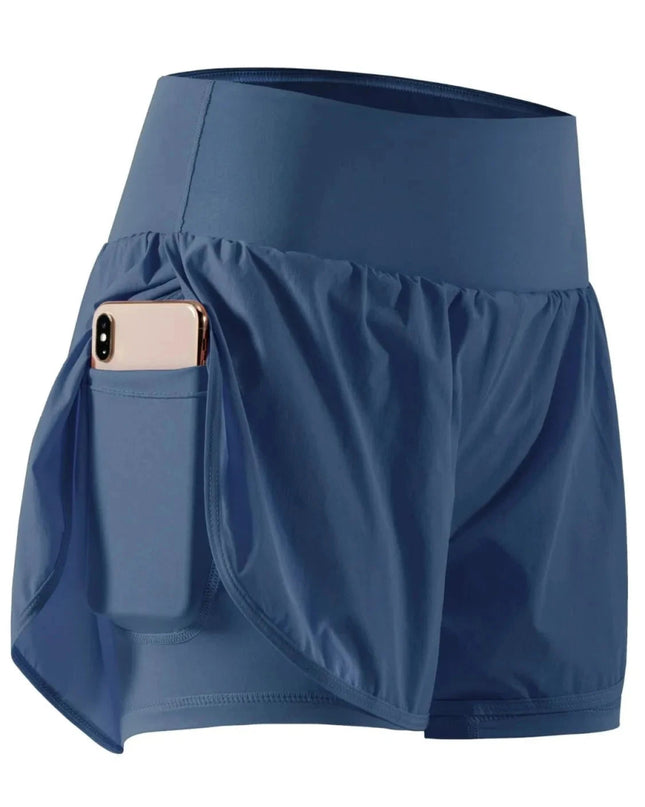 Pocketed High Waist Active Shorts - Trendsi