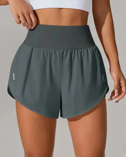 Pocketed High Waist Active Shorts - Trendsi